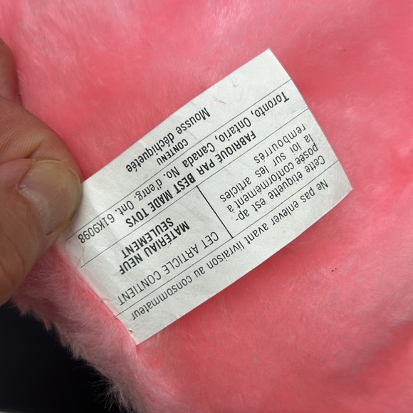 Retro kitsch 14.5” rubber face pink plush dress pyjama girl Made in Toronto - Picture 15 of 16